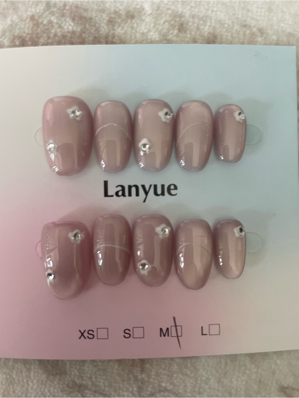 5 for $20! High Quality Press-On Nails in size medium